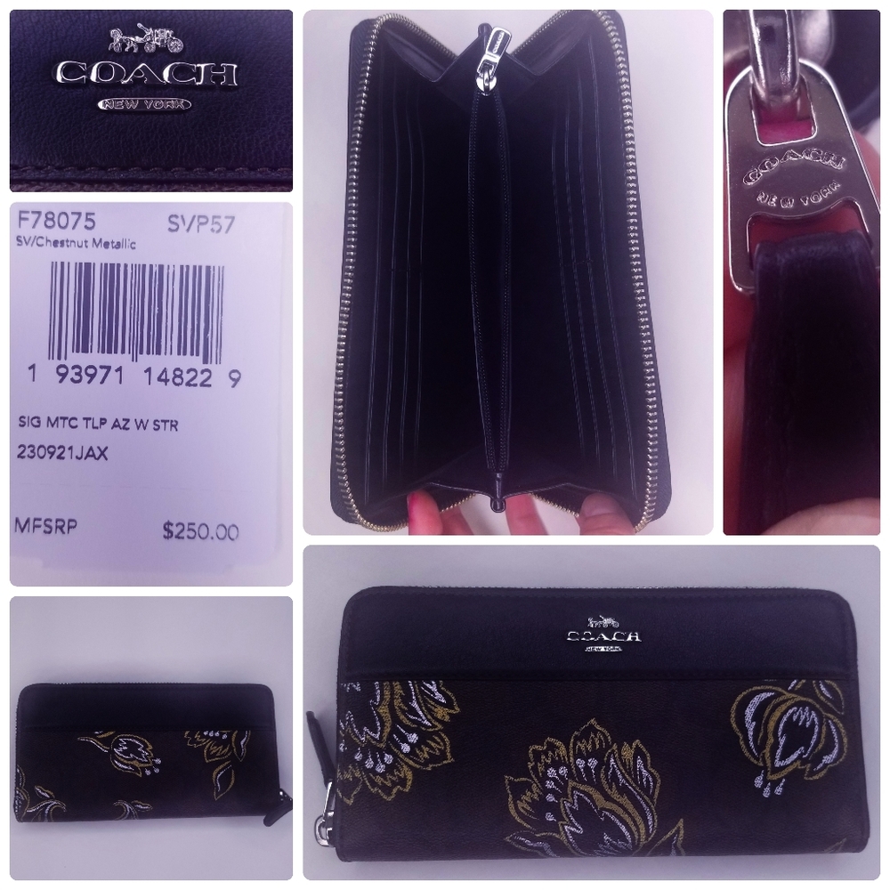 COACH 4 SET DESIGNER BAG MAKEUP CASE WALLET CHARM - Picture 9 of 12